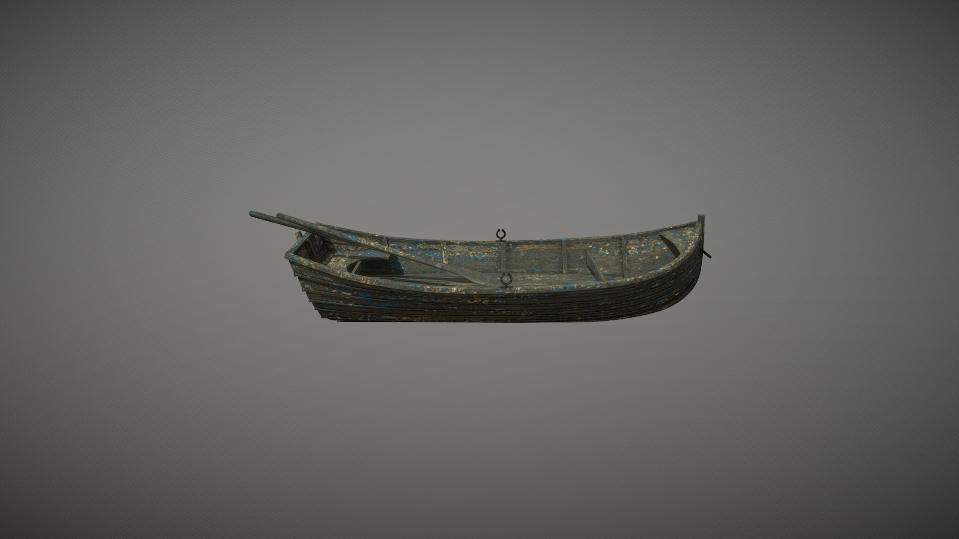 3D model Row Boat - This is a 3D model of the Row Boat. The 3D model is about a model of a ship.