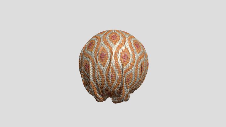 Geometric Orange Jacquard 3398853 3D Model