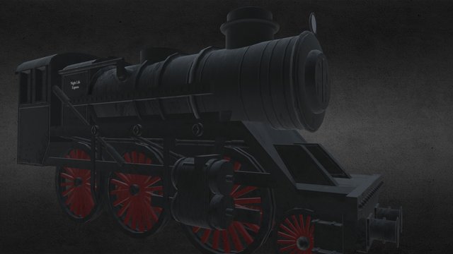 Steam Train 3D Model