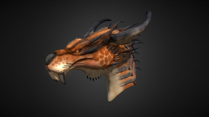 Dragon Head 3D Model