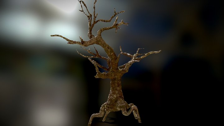 Ancient Gnarled Tree 3D Model