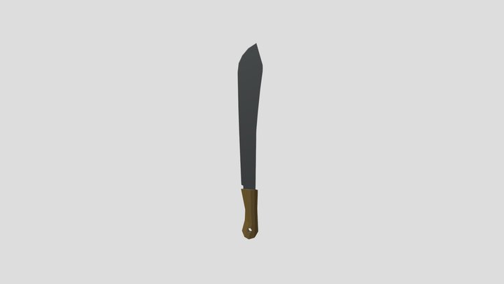 MacheteLowPoly 3D Model