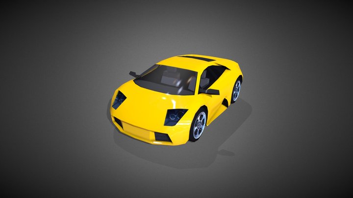 Stylized Lamborghini Murcielago 3D Model