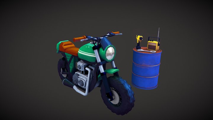 Motorcycle 3D Model