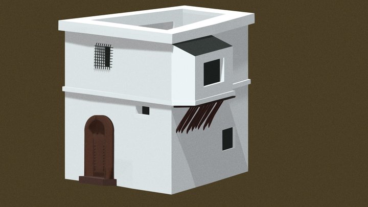 Exterior of a Casbah House 3D Model