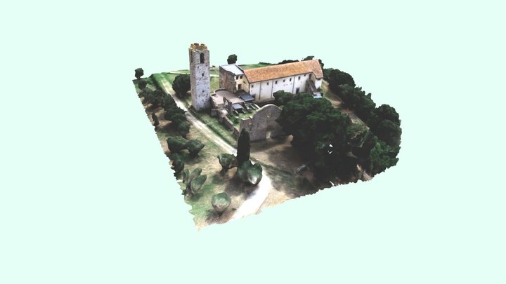 San Secondo - Polvese island (Umbria) 3D Model