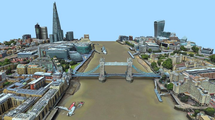 Tower Bridge, London 3D Model