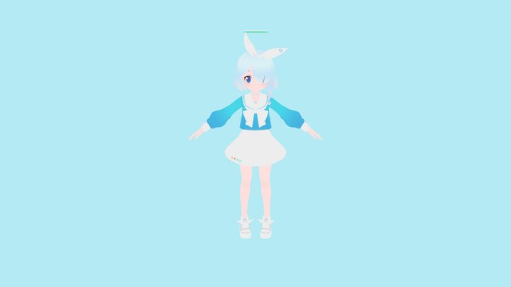 blue-archive-arona (Shadeless) 3D Model