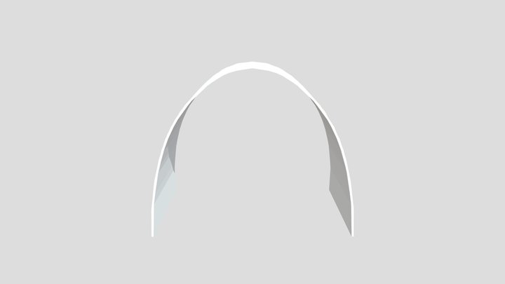 10ft x 8ft Formulate Tension Fabric Arch 07 3D Model
