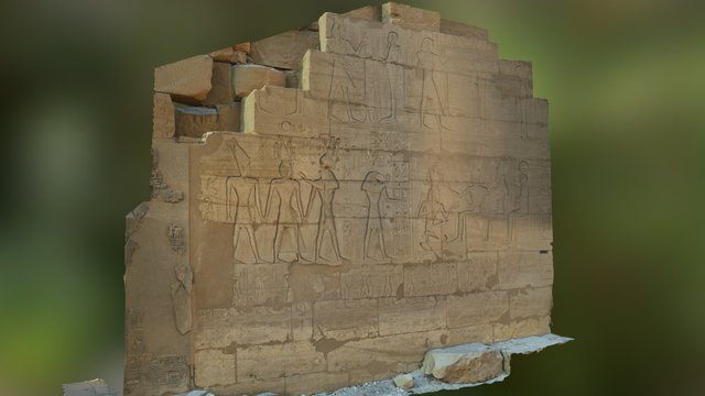 Ramesseum 'coronation' scene (.obj) 3D Model