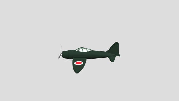 plane a6m 3D Model