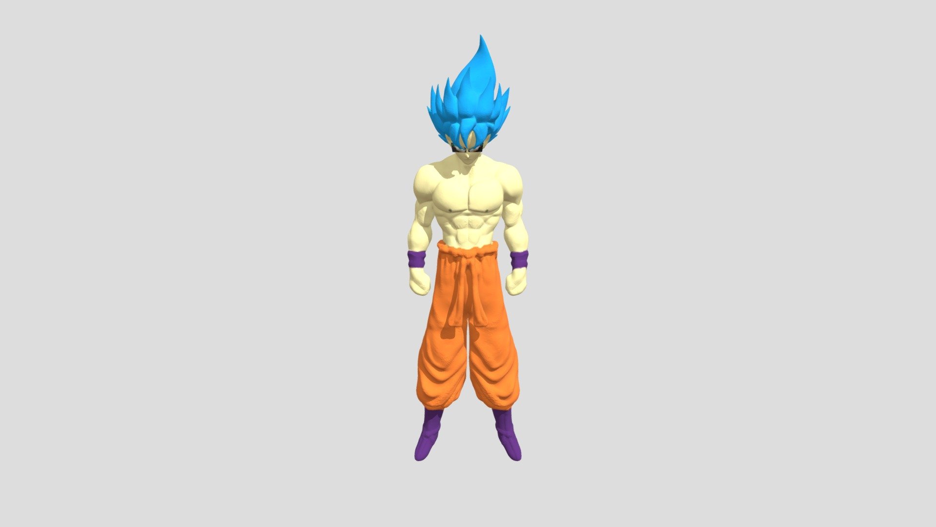 Goku Super Saiyan God - Download Free 3D model by Justin Rajan  (@justin.rajan.6619) [46f81d2]