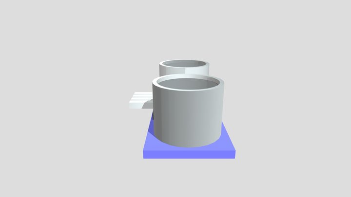 UltraSonik HCSR04 Metal texture 3D Model