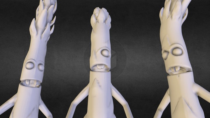 Monster Sculpt - Asparagus 3D Model
