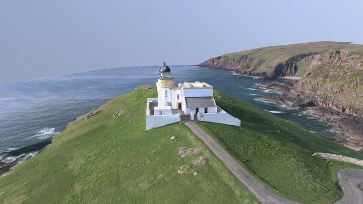 Stoer Lighthouse, Scotland. 3D Model