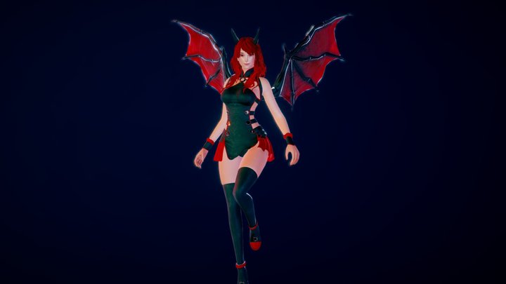 Vampire Animation 3D Model