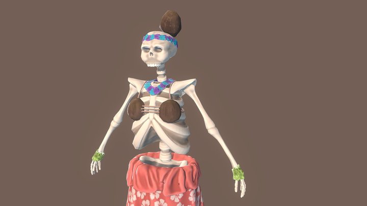 Dead Hula Dancer 3D Model