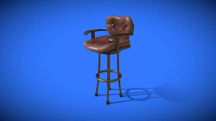 Pint Size Chat - Harry's Bar Stool 3D Model