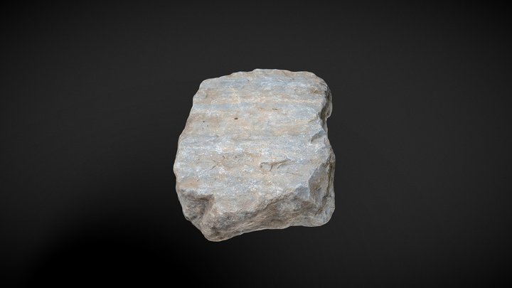 Mid Poly Rock Scan 3D Model