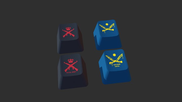 Far Cry 4 Keycaps 3D Model
