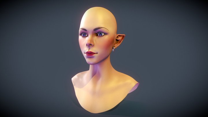 Elf Girl 3D Model
