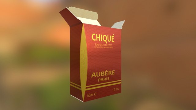 Chique Aubere Perfume Carton (2016) 3D Model