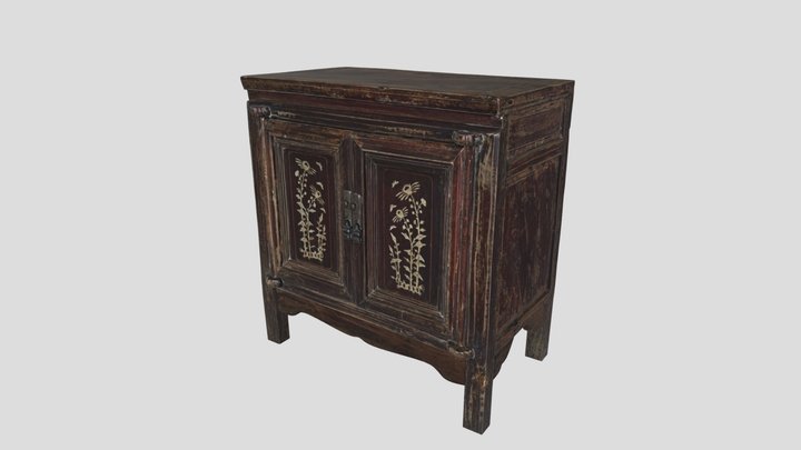 Chinese style old cabinets 3D Model