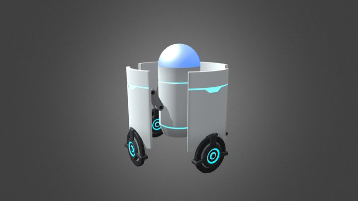 Security Robot 3D Model