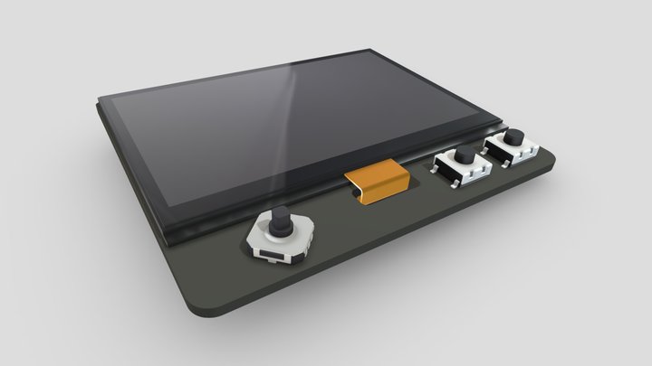ESP32 Handheld 3D Model