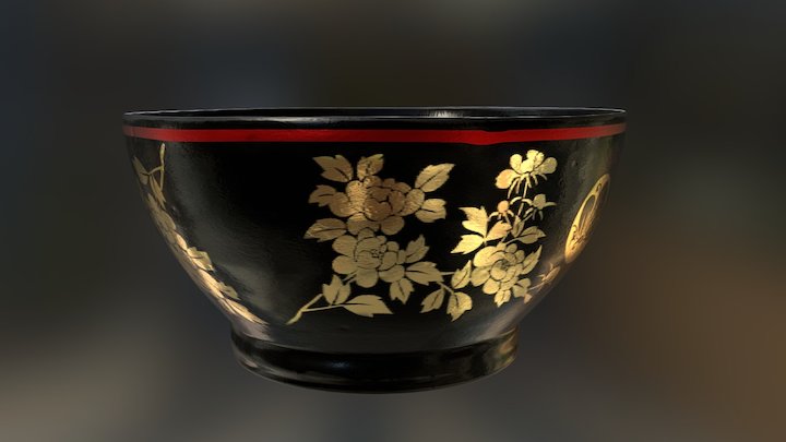 Japanese Rice bowl. 3D Model