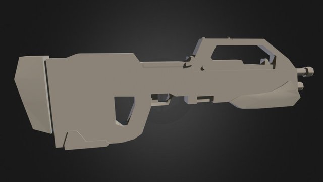 Science Fiction Gun 3D Model