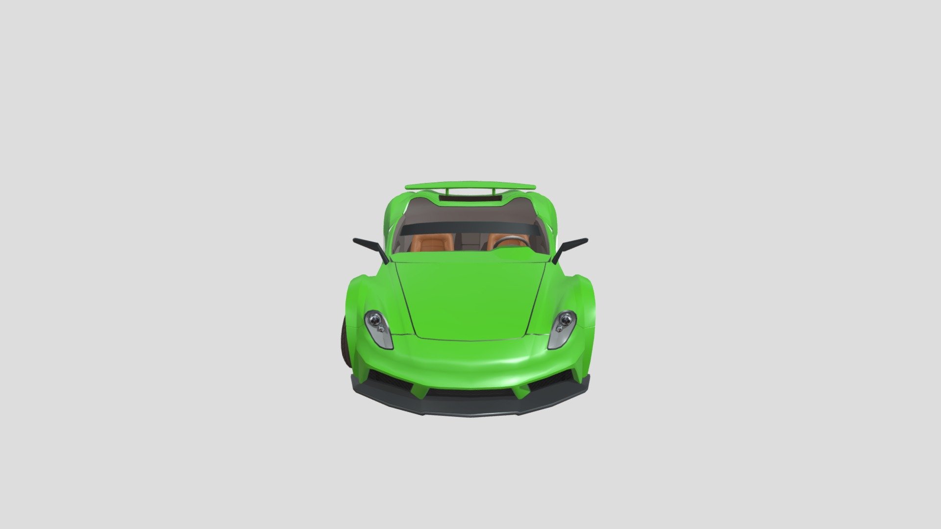 C7 Tuner Car Green Download Free 3D model by [28dd212] Sketchfab