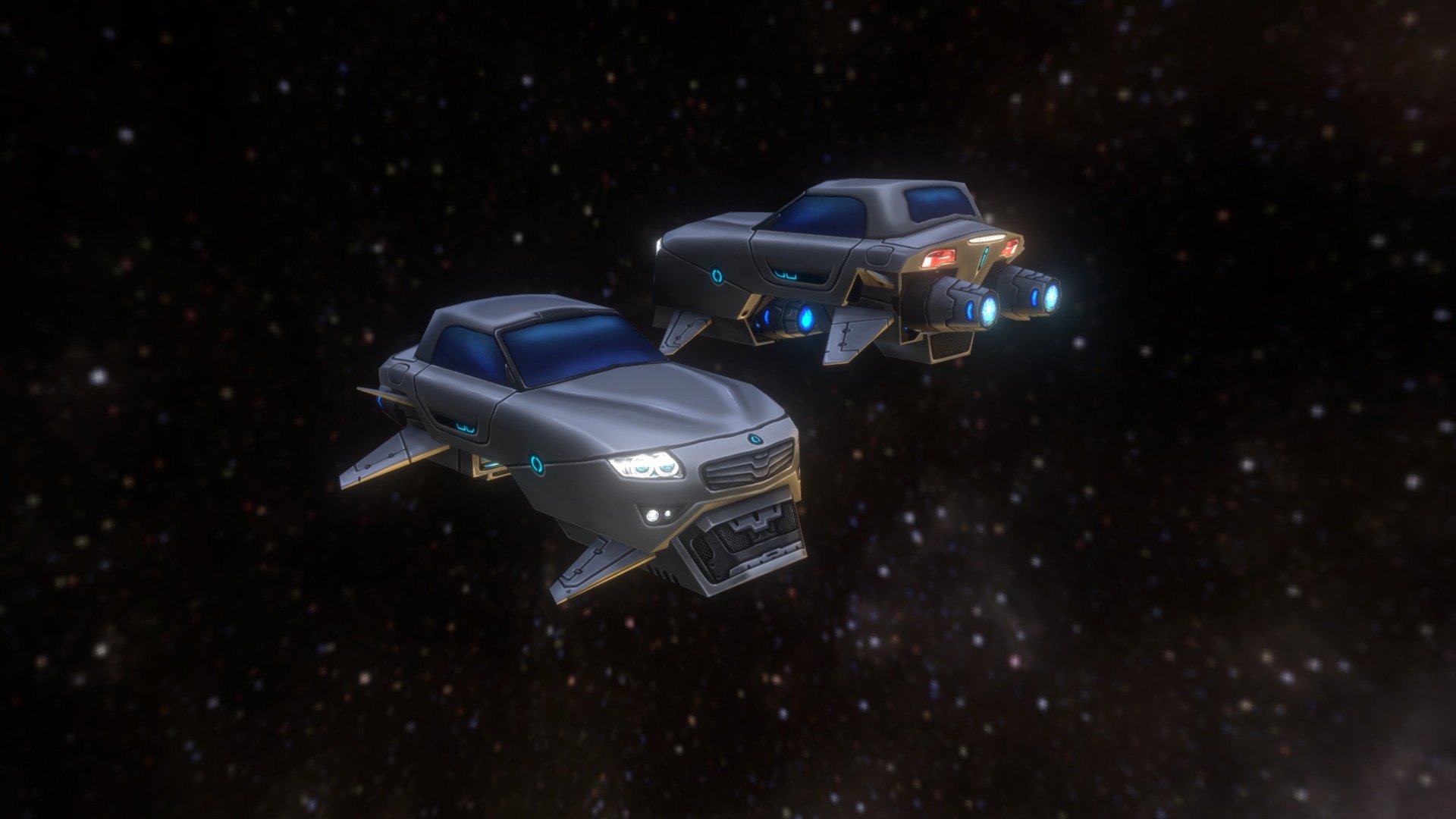 Space Car - 3D model by dartp [28ddedf] - Sketchfab