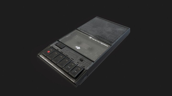 Sanyo Cassette Tape Recorder 3D Model