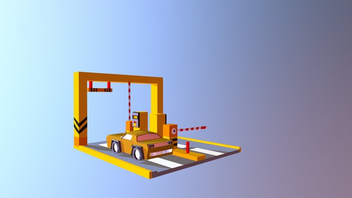 LOW POLY CAR 3D Model