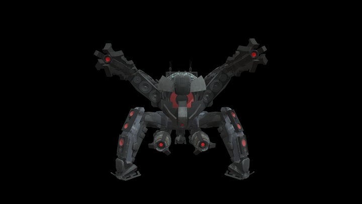 UpgradedSpeakerStrider 3D Model