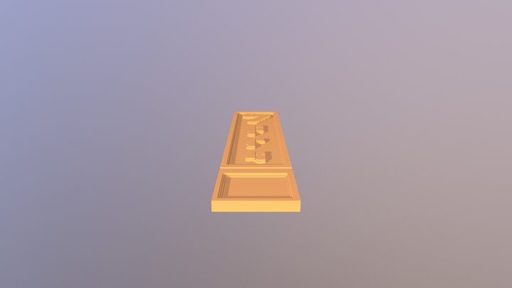 Star Wars credit chip 3D Model