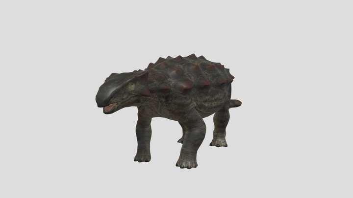 Ankylosaurus Dinosaurs - 3D Model Animated - PixelBoom