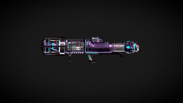 Sci-Fi Bazooka 3D Model