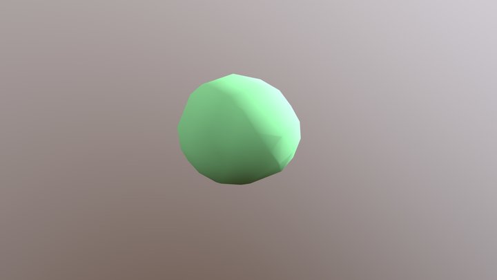 Green Jellybean (Low) 3D Model