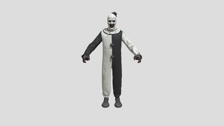 Art The Clown Character 3D Model