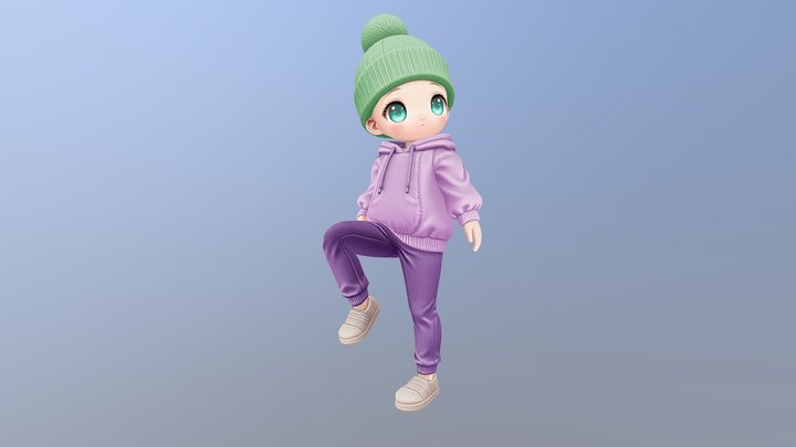 Chibi 3D models - Sketchfab