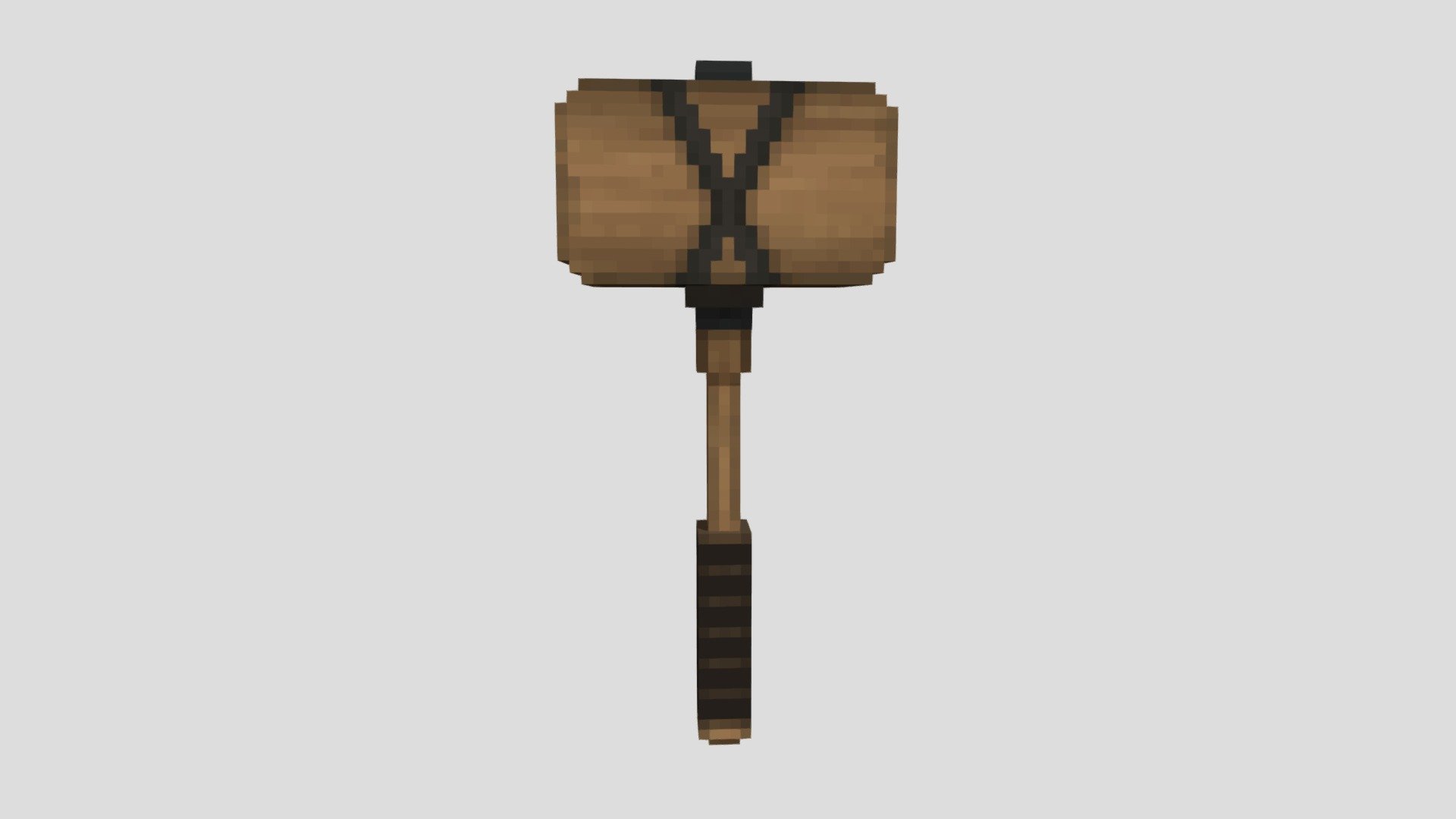 Wooden Hammer from people playground - Download Free 3D model by ...