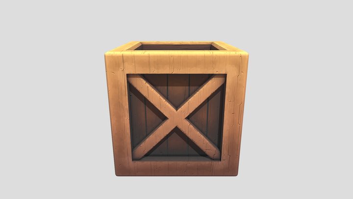 wooden crate 3D Model