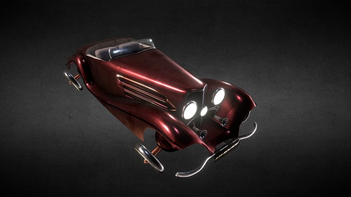 Electric Flying Car 3D Model