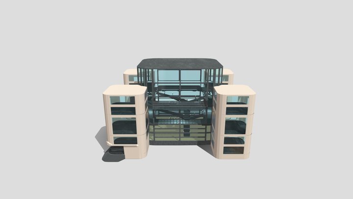 Triple-storey-office-v1 (1) 3D Model