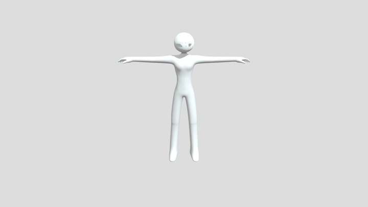 stickman anime male 3d 3D Model
