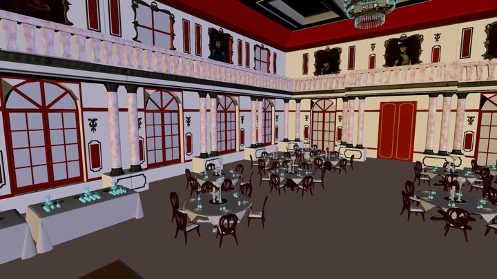 "Endure" Ballroom 3D Model