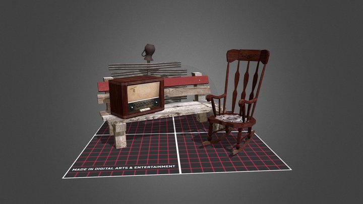 DAE 5 Finished props - Grandma's House 3D Model