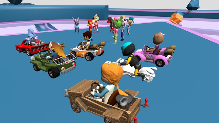 Battle Kart Arena Ultimate Remix 3D Model